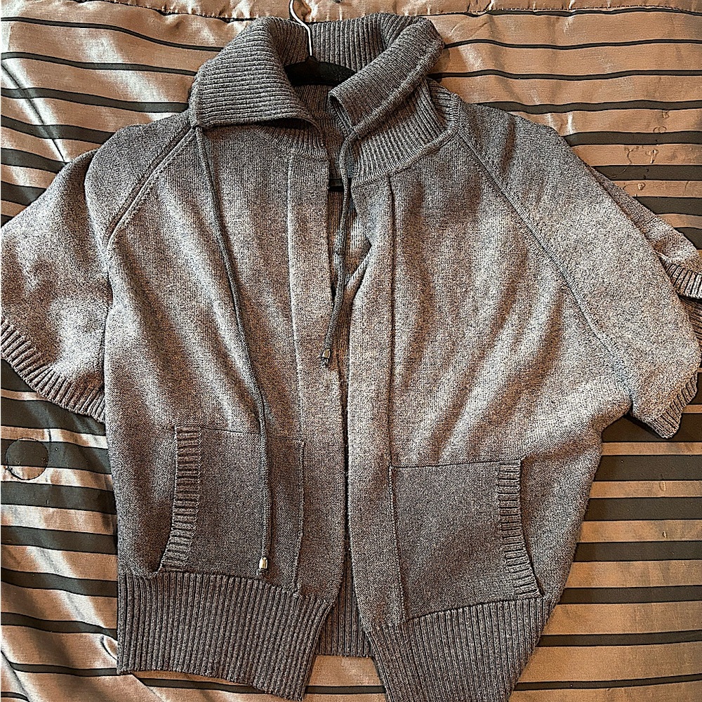 Beautiful Knit Short Sleeved Cardigan Sweater